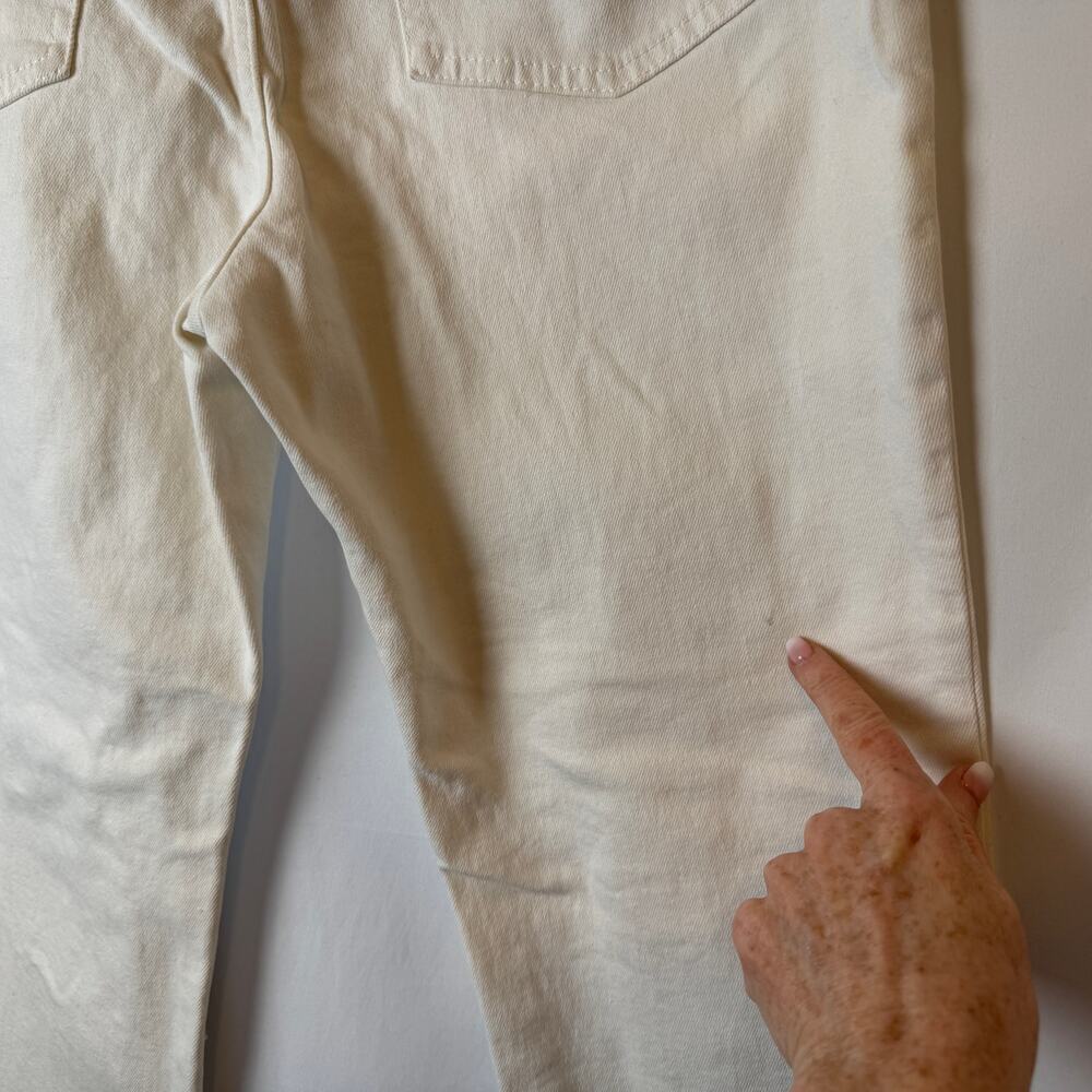 Madewell The Perfect Vintage Straight Leg Jean in Cream Size 28 - Picture 4 of 10